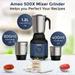 Crompton AMEO 500X 3 Jar Mixer Grinder 500 W, White and Blue-6