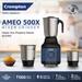 Crompton AMEO 500X 3 Jar Mixer Grinder 500 W, White and Blue-10