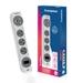 Crompton 3 sockets 6A One Socket of 16 A Surge Protector, White-1