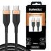 Duracell Type C to Type C Braided Fast Power Cable, Black-1