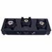 Elica Crest 370 J Nero 3 Burners Cooktop, Black-1 Elica Crest 370 J Nero 3 Burners Cooktop, Black-1