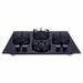 Elica Flexi 460 Lotus IND HD Brass 4 Burners Hob, Black Glass-1 Elica Flexi 460 Lotus IND HD Brass 4 Burners Hob, Black Glass-1