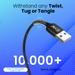 EVM C015 Data and Sync USB-C Cable, 3 AMP Strongest, 100 cm (1 m) Length, Compatible with multiple devices, Temperature Protection, Sturdy & durable, Tangle Free, Bulit-in 56 K resistant, Black-3