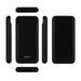 EVM Encharge P0109 10000 mAh Power Bank, Li-polymer, Short Circuit Protection, LED Indicator, Over Current Protection, USB, Micro-USB, Type-C Ports, Over Temperature and Voltage Protection, Short Circuit and Over Current Protection, Black-3