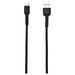 EVM Micro USB Charge & Sync Cable, 100 cm (1 m) length, 4 Amp Stronger, Compatible with all Micro USB Devices, Sturdy and Durable, Tangle free, Temperature Protection, 10000+ Bend Lifespan, Over Temperature Protection, Built-in 56K resistance, Black C-011-3