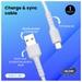 Evm EVM-C-012 1M Type-C Data Cable, White-4