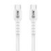 EVM Type-C to Type-C Charging Cable, 100 cm (1 m) Length, 4 Amp strongest pure copper core, 10000+ Bend Lifespan, Compatible with Phones, Laptop, Tablets, Super fast data transfer, White, EVM-CC-02-1