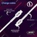 EVM Type-C to Type-C Charging Cable, 100 cm (1 m) Length, 4 Amp strongest pure copper core, 10000+ Bend Lifespan, Compatible with Phones, Laptop, Tablets, Super fast data transfer, White, EVM-CC-02-5