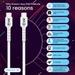EVM Type-C to Type-C Charging Cable, 100 cm (1 m) Length, 4 Amp strongest pure copper core, 10000+ Bend Lifespan, Compatible with Phones, Laptop, Tablets, Super fast data transfer, White, EVM-CC-02-8