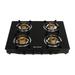 Faber JUMBO 4BB Glass Top Kitchen Hob with 4 Brass Burners, Manual Ignition, Black-1
