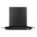 Faber ZEST DLX IN HC SC FL BK 60 Kitchen Hood, Black-1