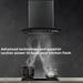 Faber ZEST DLX IN HC SC FL BK 60 Kitchen Hood, Black-5