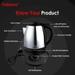 Fabiano Platinum Electric Kettle 1.5L With 1 Year Warranty-6