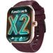 Fastrack New Limitless X2 Smart Watch, 4.85 cm (1.91 inch) UltraVU with Rotating Crown, 60 Hz Refresh Rate, Advanced Chipset, SingleSync BT Calling, 100+ Sports Mode & Smartwatch Faces, IP68 (Wine Red)-1