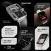 Fire-Boltt Ninja Phantom Smart Watch 46.4 mm (1.83 inch) Display, Transparent Clear Body Design, Bluetooth Calling, 120+ Sports Modes, Voice Assistant, AI Outfit Watch Face Smartwatch for Men & Women (Black Smoke)-3