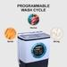 Foxsky 8 Kg Top Loading Semi-Automatic Washing Machine with 3D Scrub Technology, Aqua Wash, Maroon-3