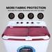 Foxsky 9.5 Kg Top Loading Semi-Automatic Washing Machine with 3D Scrub Technology, Aqua Wash, Maroon-4
