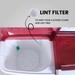 Foxsky 9.5 Kg Top Loading Semi-Automatic Washing Machine with 3D Scrub Technology, Aqua Wash, Maroon-5