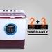 Foxsky 9.5 Kg Top Loading Semi-Automatic Washing Machine with 3D Scrub Technology, Aqua Wash, Maroon-6