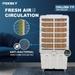 Foxsky Chillora 170 L Desert Air Cooler with Honeycomb Cooling Pads, 100% Copper Motor-6 Foxsky Chillora 170 L Desert Air Cooler with Honeycomb Cooling Pads, 100% Copper Motor-6