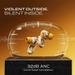 GOBOULT Mustang Sprint ANC Best TWS Earbuds with official Mustang Partnership 60 hours playtime, 32 dB ANC & 45 ms Low Latency Gaming, Turbo Yellow-6