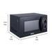 Haier HIL2001MWPH 20 litres Solo Microwave Oven, 5 Multi Power Level, 35 Mins Cooking Timer, Black-2 Haier HIL2001MWPH 20 litres Solo Microwave Oven, 5 Multi Power Level, 35 Mins Cooking Timer, Black-2