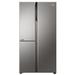 Haier 598 L 3-Door Convertible Side by Side Refrigerator, Inox Steel, HRT-683ISU1-1