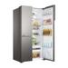 Haier 598 L 3-Door Convertible Side by Side Refrigerator, Inox Steel, HRT-683ISU1-12