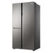 Haier 598 L 3-Door Convertible Side by Side Refrigerator, Inox Steel, HRT-683ISU1-3