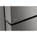 Haier 598 L 3-Door Convertible Side by Side Refrigerator, Inox Steel, HRT-683ISU1-4