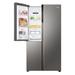 Haier 598 L 3-Door Convertible Side by Side Refrigerator, Inox Steel, HRT-683ISU1-5