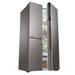 Haier 598 L 3-Door Convertible Side by Side Refrigerator, Inox Steel, HRT-683ISU1-8