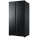 Haier 598 L 3 Star Side by Side Refrigerator with WIFI Enabled Smart Sense AI, Black Glass, HRT-683KGU1-3