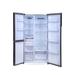 Haier 598 L 3 Star Side by Side Refrigerator with WIFI Enabled Smart Sense AI, Black Glass, HRT-683KGU1-8