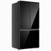 Haier 630 L Side by Side Refrigerator (HRB-700KGU1, Black Glass)-2