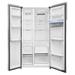 Haier 596 L 3 Star Side By Side Refrigerator with Deo Fresh Technology, Regal Steel, HRS-682WRSU1-17