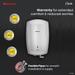 Havells Carlo 5 Litre Instant Water Heater, Color Changing LED Indicator, Rust and shock proof, ISI Certified, Fire retardant power cord; Warranty: 5 Yr on inner tank & 2 Yr comprehensive, (White)-7