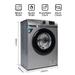 Hisense 6.0 Kg Fully-Automatic Front Loading Washing Machine (WFVB6010MS, Silver, Steam Wash, Built in Heater), Silver-9 Hisense 6.0 Kg Fully-Automatic Front Loading Washing Machine (WFVB6010MS, Silver, Steam Wash, Built in Heater), Silver-9