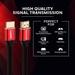 Honeywell HDMI HDM3MV2.1 Ethernet Cable 3 metres, Red & Black-3