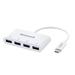 Honeywell Momentum Type C to 4xUSB 3.0 Hub, Super-Fast Transmission Speed 5GBPS, Max Current 900mA per port, Universally Compatible with all Type C- MacBook, Laptop, PC, Printer, Mobiles, Keyboard-1
