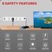 Honeywell 4 Outlet Surge Protector, White, 2USB 1TC-5 Honeywell 4 Outlet Surge Protector, White, 2USB 1TC-5