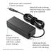 HP Original 65W 7.4mm Non-EM Laptop AC Adapter Black (Without Power Cable)- Y5Y42AA-3 HP Original 65W 7.4mm Non-EM Laptop AC Adapter Black (Without Power Cable)- Y5Y42AA-3