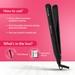 Ikonic Me Black Beauty Hair Iron Straightener, Black-8