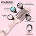 Ikonic Me 3-In-1 Express Styler Hot Air Brush For Women, 1200W Hair Dryer Brush With 1.5-Inch Ceramic Titanium Tourmaline Barrel, Blow Dryer, Hair Straightener, Volumizer Brush, Fast Drying, Frizz-Free Styling, Pink-3 Ikonic Me 3-In-1 Express Styler Hot Air Brush For Women, 1200W Hair Dryer Brush With 1.5-Inch Ceramic Titanium Tourmaline Barrel, Blow Dryer, Hair Straightener, Volumizer Brush, Fast Drying, Frizz-Free Styling, Pink-3