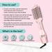 Ikonic Me 3-In-1 Express Styler Hot Air Brush For Women, 1200W Hair Dryer Brush With 1.5-Inch Ceramic Titanium Tourmaline Barrel, Blow Dryer, Hair Straightener, Volumizer Brush, Fast Drying, Frizz-Free Styling, Pink-8 Ikonic Me 3-In-1 Express Styler Hot Air Brush For Women, 1200W Hair Dryer Brush With 1.5-Inch Ceramic Titanium Tourmaline Barrel, Blow Dryer, Hair Straightener, Volumizer Brush, Fast Drying, Frizz-Free Styling, Pink-8