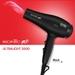 Ikonic Me Ultralight Hair Dryer 2000 W with nozzle and diffuser, 2 Speed 3 Heat Settings With Cool Shot, Black-2