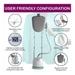 Inalsa Swiftix 1600 Watts Garment Steamer With Dynamic Quick Steam Technology, White/Green-5 Inalsa Swiftix 1600 Watts Garment Steamer With Dynamic Quick Steam Technology, White/Green-5