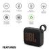JBL Go 4, Wireless Ultra Portable Bluetooth Speaker, Pro Sound, Vibrant Colors , Water & Dust Proof, Type C (Without Mic.), Black-3 JBL Go 4, Wireless Ultra Portable Bluetooth Speaker, Pro Sound, Vibrant Colors , Water & Dust Proof, Type C (Without Mic.), Black-3