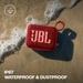 JBL Go 4, Wireless Ultra Portable Bluetooth Speaker, Pro Sound, Vibrant Colors , Water & Dust Proof, Type C (Without Mic.), Red-8