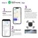 JioTag Air Grey for iOS, Apple Find My Network Item Finder, Worldwide Tracking for Keys, Wallets, Luggage, Pets, Gadgets and more, 1+1 Year Battery, No SIM Needed, 120 db Sound, Bluetooth v5.3-4